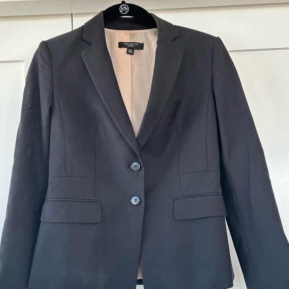 Ann Taylor Black Wool Blazer Suiting Jacket - 00P - Picture 1 of 3